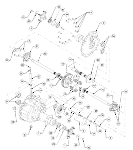 Hydro Transmission Diagram and Parts List for GT2544 K015-Before-13A2D7L710 Cub Cadet Lawn Tractor